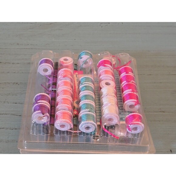 Friendship Bracelet Making Kit Spools Thread Colors Clasps End Caps Crafting - Picture 4 of 5